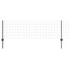 vidaXL Gjerde med stolpe Gr&aring; 0,6 x 50 m St&aring;l og PVC