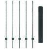 vidaXL Gjerde med stolpe grønn 1,2 x 10 m Stål og PVC
