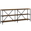 vidaXL Salongbord r&oslash;kt eik 180x30x75 cm konstruert tre og jern