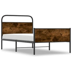 vidaXL Sengeramme uten madrass sonoma eik 90x200 cm konstruert tre