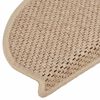 vidaXL Selvklebende trappematter sisal-utseende 15 stk 65x21x4 cm sand