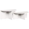 vidaXL Kaffebord 2 stk. Hvit 79 x 39,5 x 40 cm Heltre furu