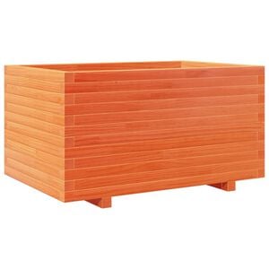vidaXL Plantekasse voksbrun 90x60x49,5 cm heltre furu