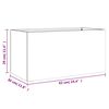 vidaXL Plantekasse svart 62x30x29 cm stål