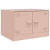 vidaXL Salongbord rosa 67x50x44 cm st&aring;l