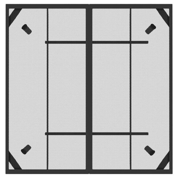 vidaXL Hagebord antrasitt 100x100x72 cm stål netting