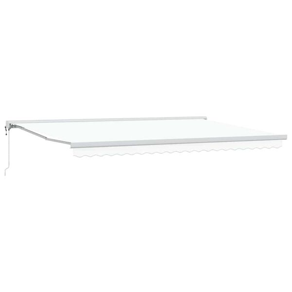 vidaXL Markise Hvit 350 x 250 x 165 cm Polyester og aluminium