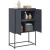 vidaXL Highboard antrasitt 68,5x38,5x107 cm st&aring;l