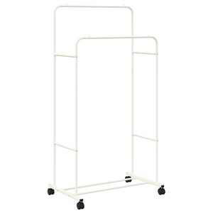 vidaXL Klesstativ Ensfarget Hvit 80 x 53 x 156 cm