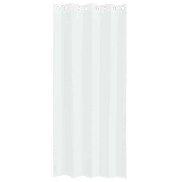 vidaXL Voile Gardin med gardiner 2 pcs Hvit 225 x 140 cm Polyester