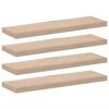 vidaXL Flytende hyller 4 stk 80x23,5x4 cm konstruert tre
