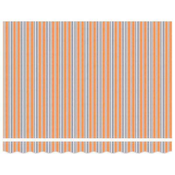 vidaXL Innvendbar Markise Bl&aring; og Oransje 350 x 250 cm