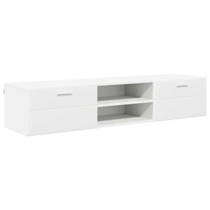 vidaXL Tre skap med skuff Hvit 150 x 39 x 30 cm Konstruert tre