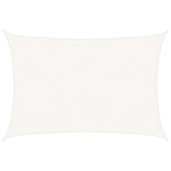 vidaXL Solseil 160 g/m&sup2; hvit 2x3 m HDPE