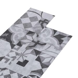 vidaXL Selvheftende PVC Gulvplanker Gr&aring; M&oslash;nster 30,5 x 61 cm 28 stk.