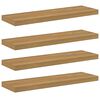 vidaXL Vegghylle Veggmontert 4 stk. Brun 90 x 23,5 x 3,8 cm