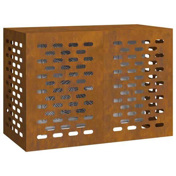 vidaXL Deksel til klimaanlegg Rusten 100 x 50 x 70 cm Cortenstål