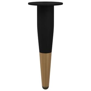 vidaXL M&oslash;belf&oslash;tter 2 pcs Svart og Gull &Oslash; 40 x 98 mm Jern