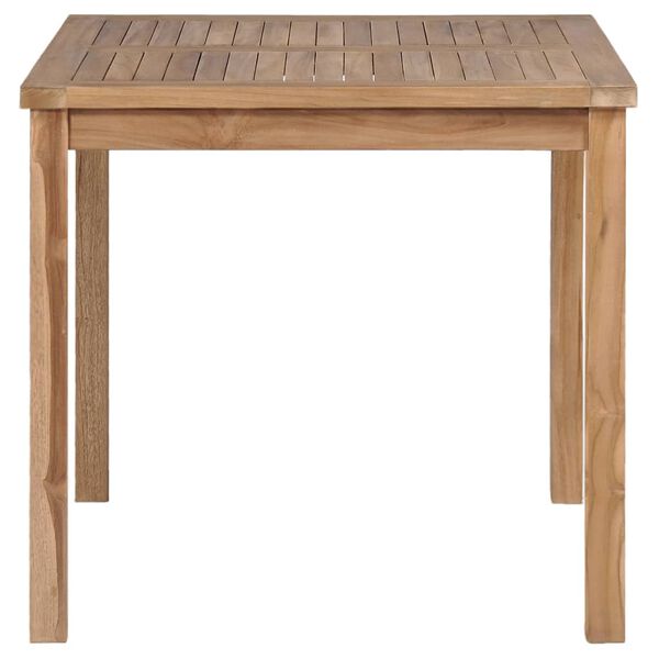 vidaXL Hagebord 80x80x77 cm heltre teak