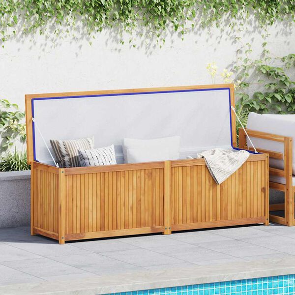 vidaXL Hageboks 175x50x55 cm heltre teak