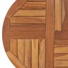 vidaXL Bordplate heltre teak 2,5 cm 70 cm