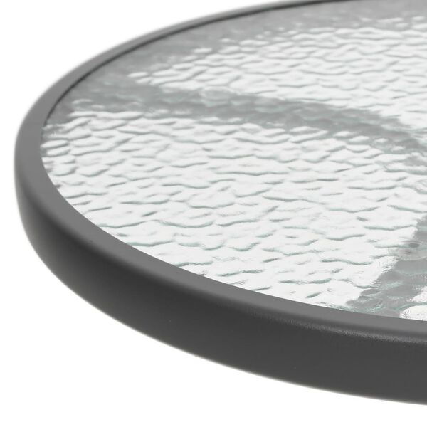 vidaXL Hagebord Ø50x71 cm stål antrasitt