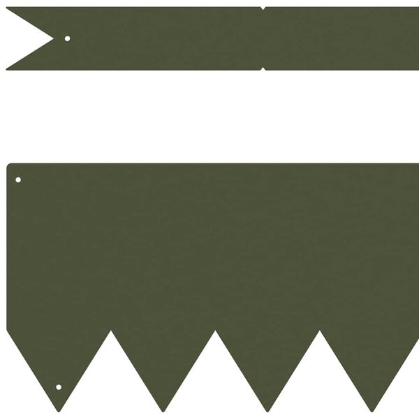 vidaXL Gjerdekant 50 pcs Olivengrønn 100 x 0.05 x 20 cm
