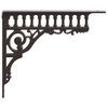 vidaXL Vegghylleskinner 12 stk. Antikk Brun 27,5 x 23 x 4 cm St&aring;l