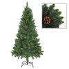 vidaXL Kunstig juletre med furukongler gr&oslash;nn 150 cm