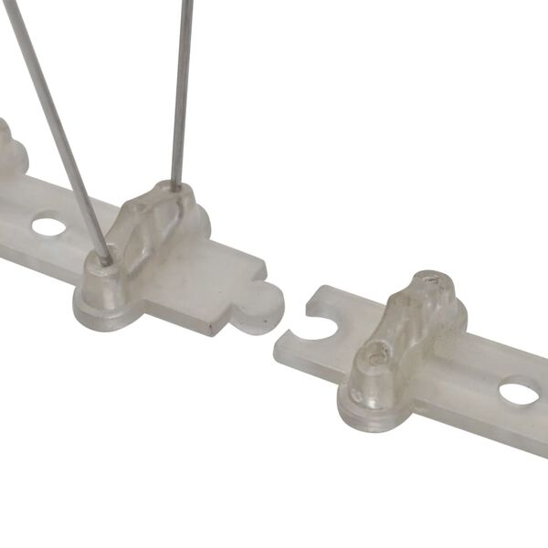 vidaXL Fuglepigger 2-rader 6 stk plast 3 m