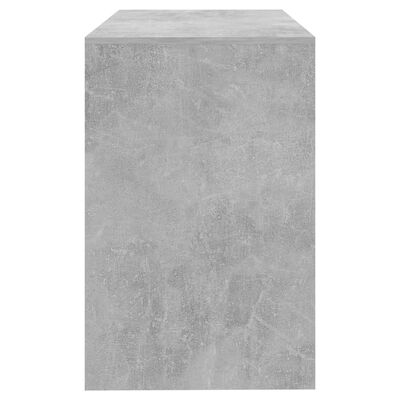vidaXL Skrivebord betonggrå 101x50x76,5 cm sponplate