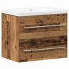 vidaXL Baderomsvaskeskap 2 stk. Gamle tre 60 x 38,5 x 48 cm
