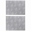 vidaXL Trinn 2 stk. 40 x 30 cm s&oslash;lv Aluminium Rektangul&aelig;r