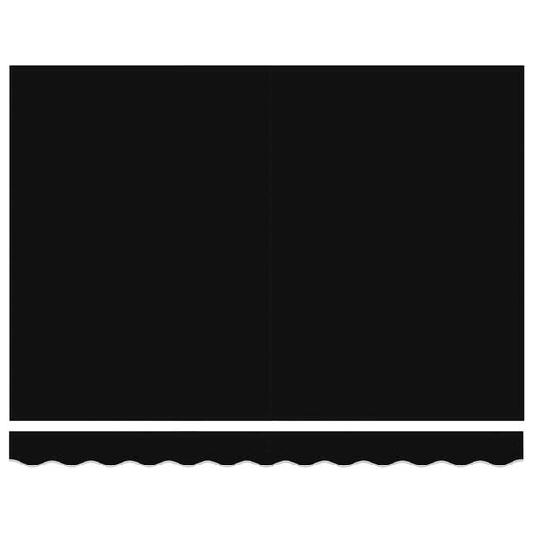 vidaXL Innvendbar Markise Svart 350 x 250 cm Stoff og Metall