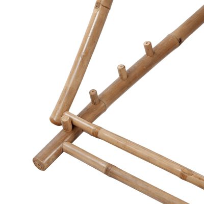 vidaXL Utendørs fluktstol bambus og lerret