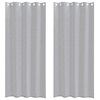 vidaXL Voile Gardin 2 stk. M&oslash;rkegr&aring; 225 x 140 cm Polyester