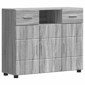 vidaXL Tre skap Gr&aring; Sonoma 88,5 x 30,5 x 73 cm Konstruert tre