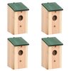 vidaXL Fuglehus 4 stk tre 12x12x22 cm