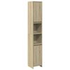 vidaXL Baderomsskap sonoma eik 30x30x183,5 cm sponplate