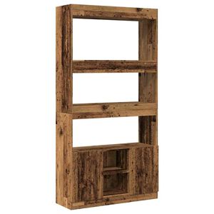 vidaXL Highboard gammelt tre 92x33x180 cm konstruert tre