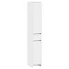 vidaXL Baderomsskap Hvit 30 x 33 x 190 cm Konstruert tre