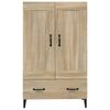 vidaXL Highboard sonoma eik 70x31x115 cm konstruert tre