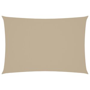 vidaXL Solseil oxfordstoff rektangul&aelig;r 2,5x4,5 m beige