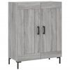 vidaXL Highboard gr&aring; sonoma 69,5x34x180 cm konstruert tre