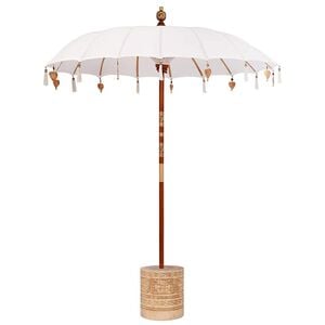 vidaXL Balinesisk parasoll med base 250 190 x 190 x 250 cm