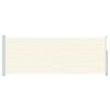 vidaXL Uttrekkbar sidemarkise 180x500 cm kremhvit