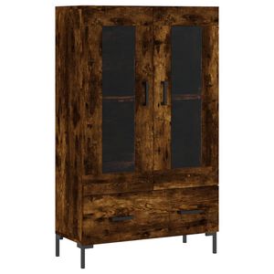 vidaXL Highboard r&oslash;kt eik 69,5x31x115 cm konstruert tre