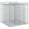 vidaXL Gabion hevet seng 2 stk. 100 x 100 x 100 cm Galvanisert st&aring;l