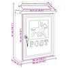 vidaXL Veggmontert postkasse R&oslash;d 29 x 13 x 41 cm St&oslash;pt aluminium
