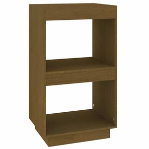 vidaXL Bokhylle honningbrun 40x35x71 cm heltre furu